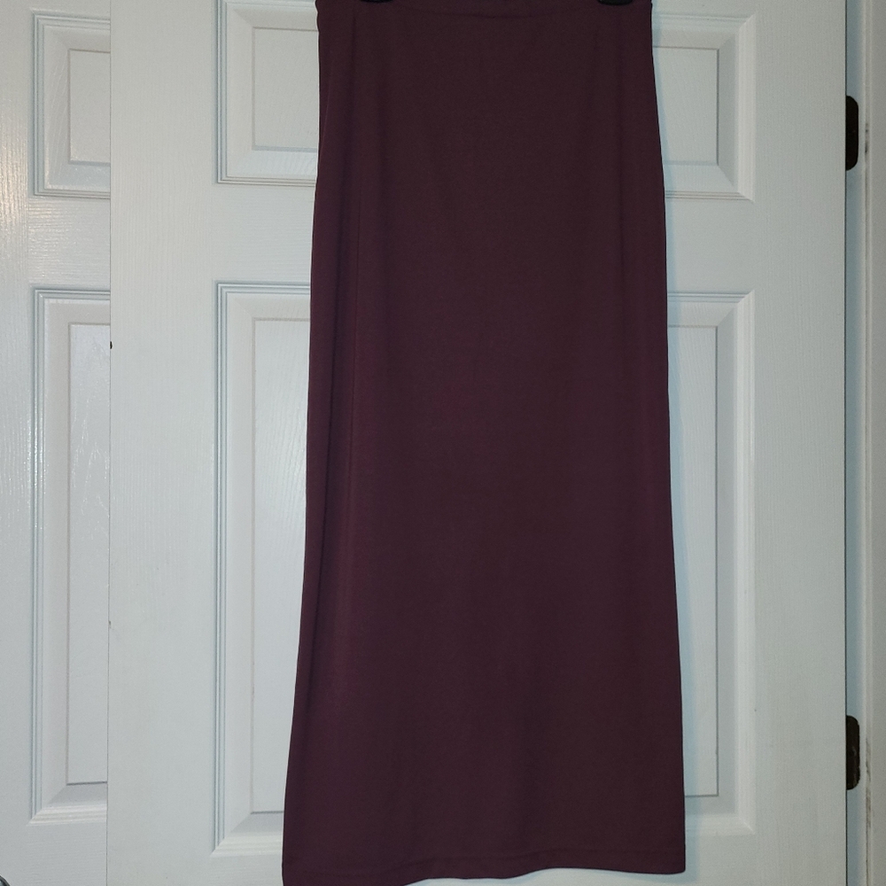 Vintage Y2K Straight Maxi Skirt Embroidered Cherry‎ Blossoms Women's Size Medium - Picture 5 of 7
